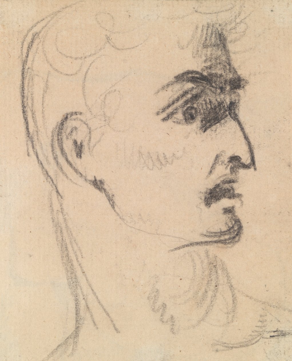 Estudio de la expresión facial de un hombre de Benjamin Robert Haydon