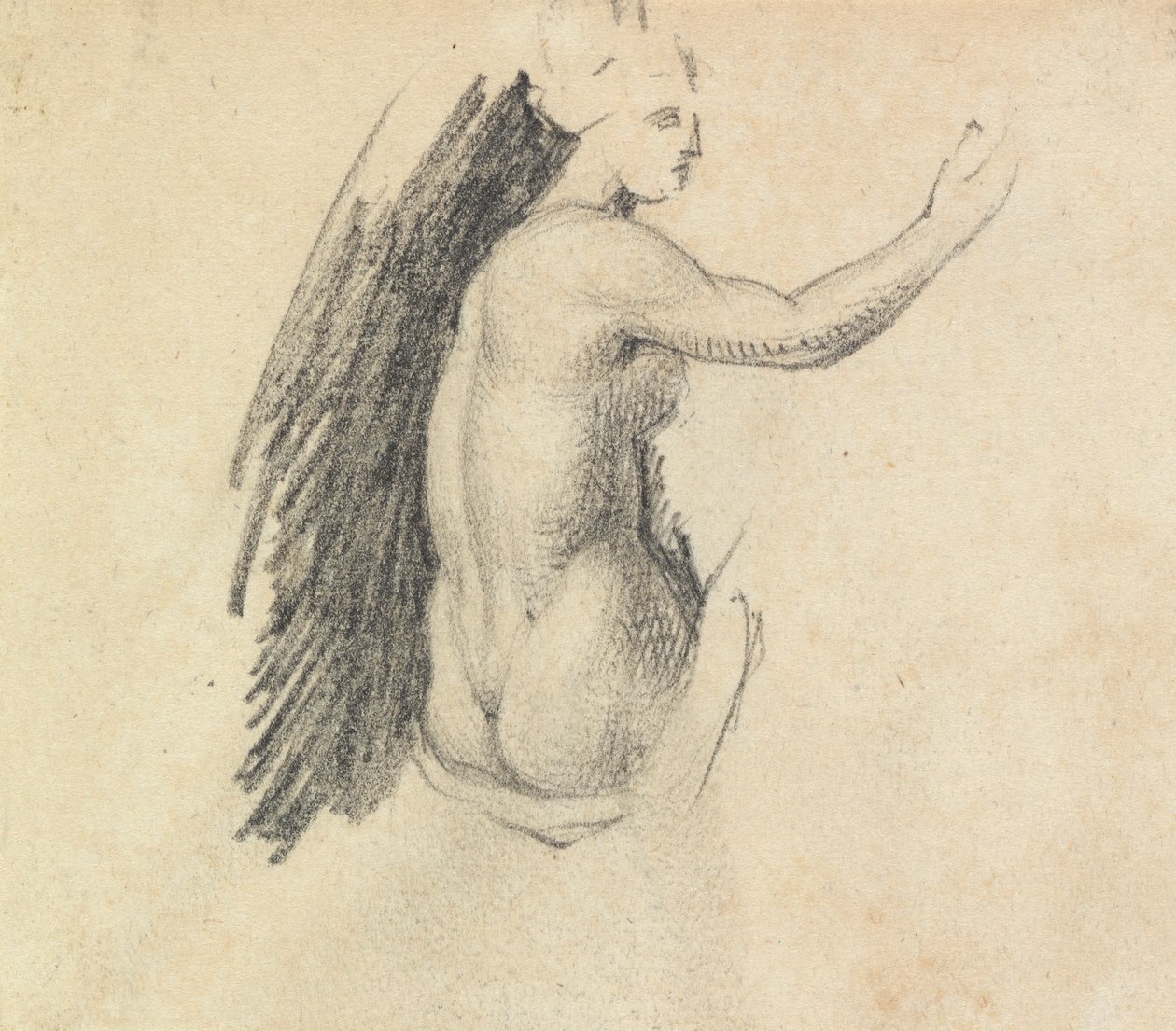 Estudio de la parte posterior de una figura desnuda de Benjamin Robert Haydon