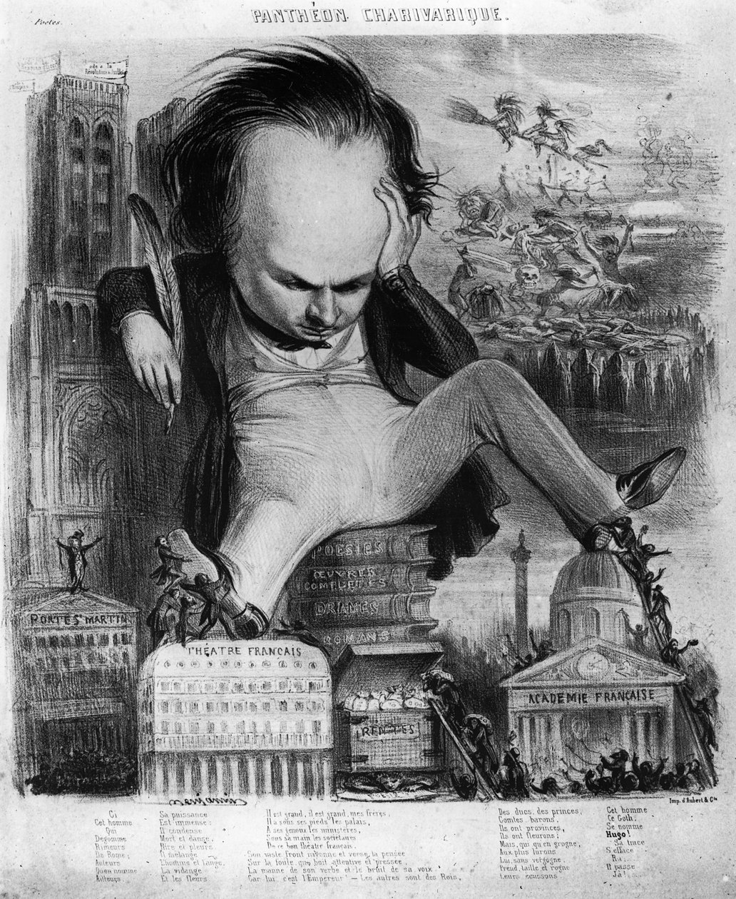 Caricatura de Victor Hugo (1802-85) de 