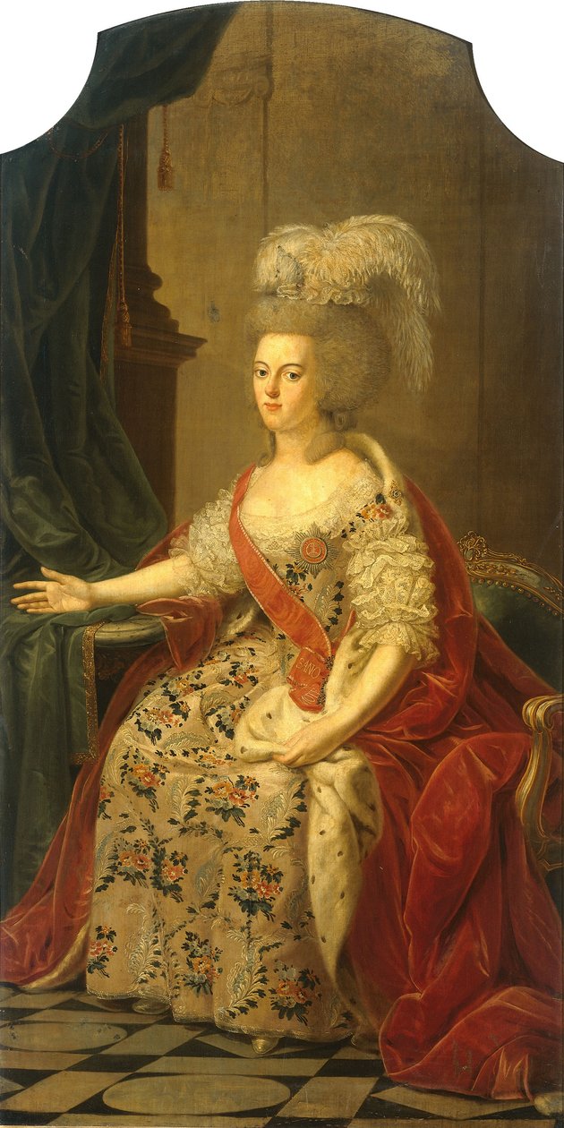 Retrato de Guillermina de Prusia, princesa de Orange (1751-1820) de Benjamin Samuel Bolomey