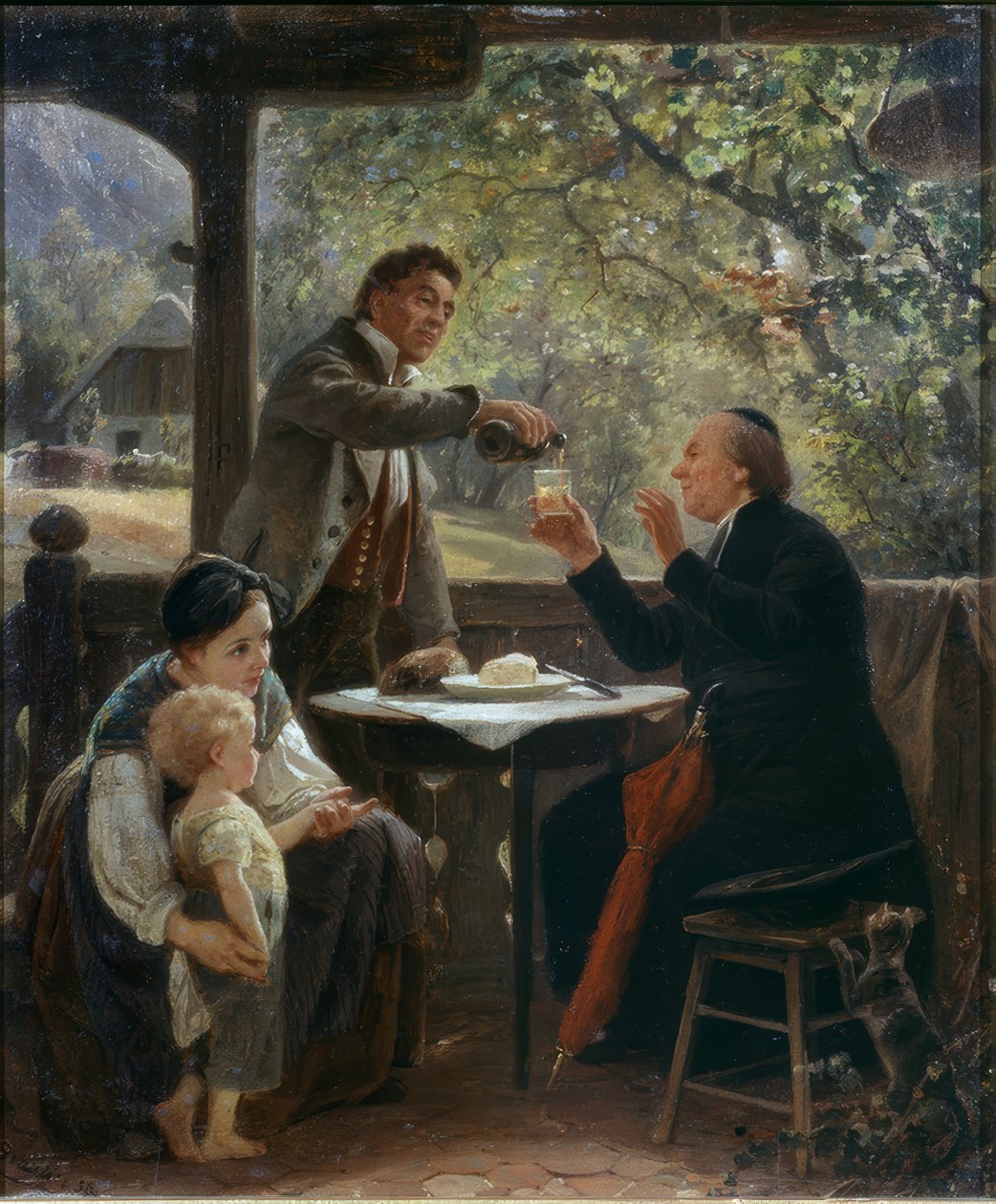 La visita del pastor de Benjamin Vautier