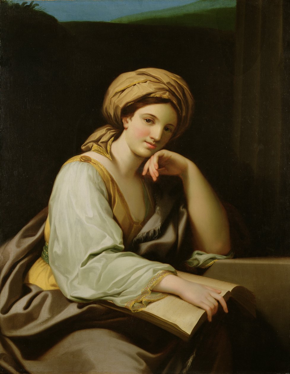 Sibila con libro, según un cuadro de Rafael Mengs (1728-79), hacia 1761 (óleo sobre lienzo) de Benjamin West