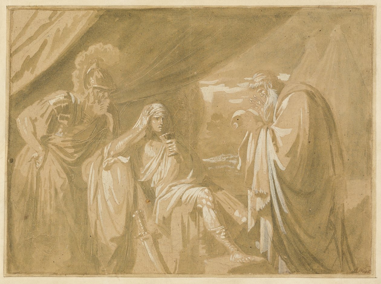 La confianza de Alejandro con su médico Filipo de Benjamin West