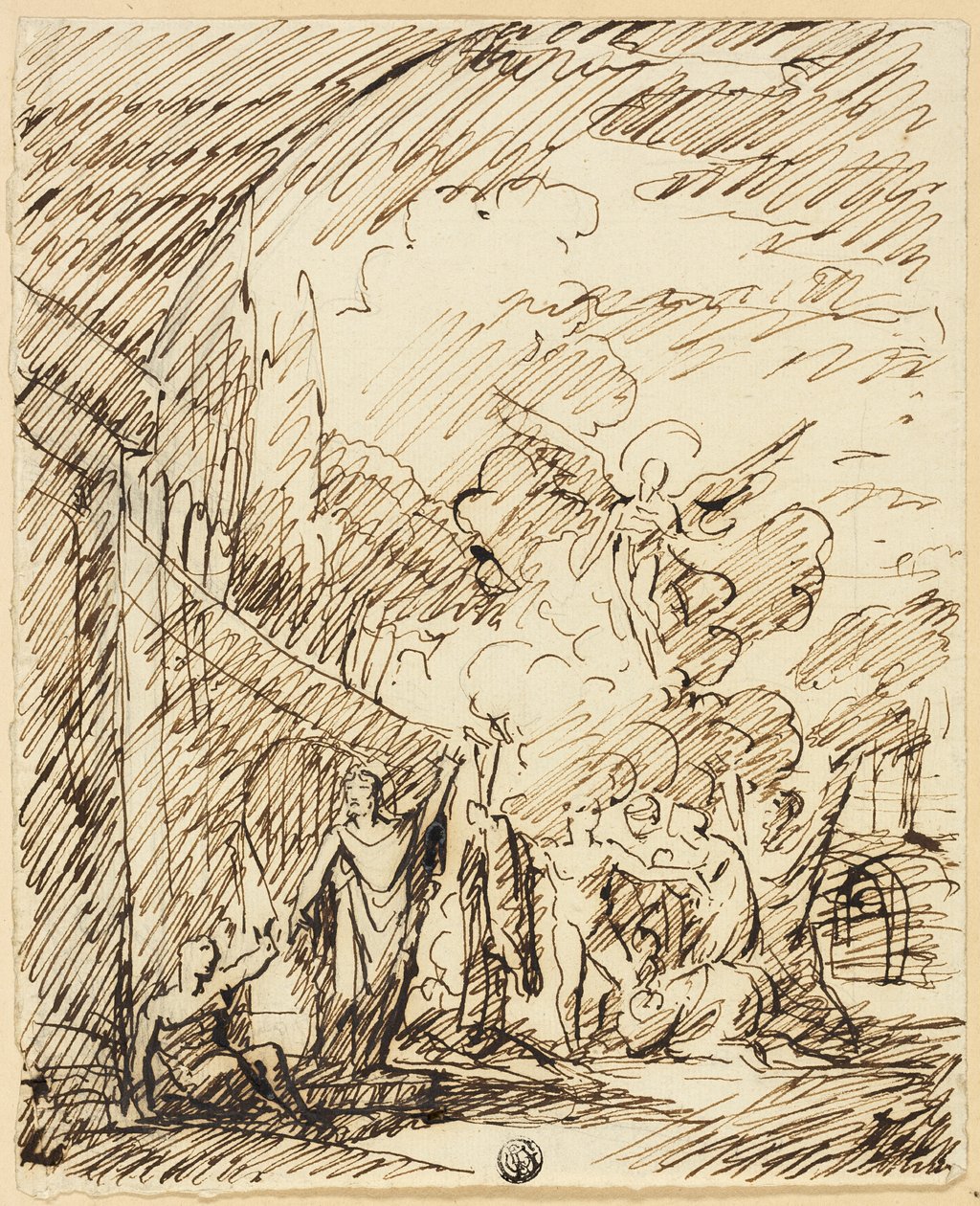 Figuras en el paisaje de Benjamin West