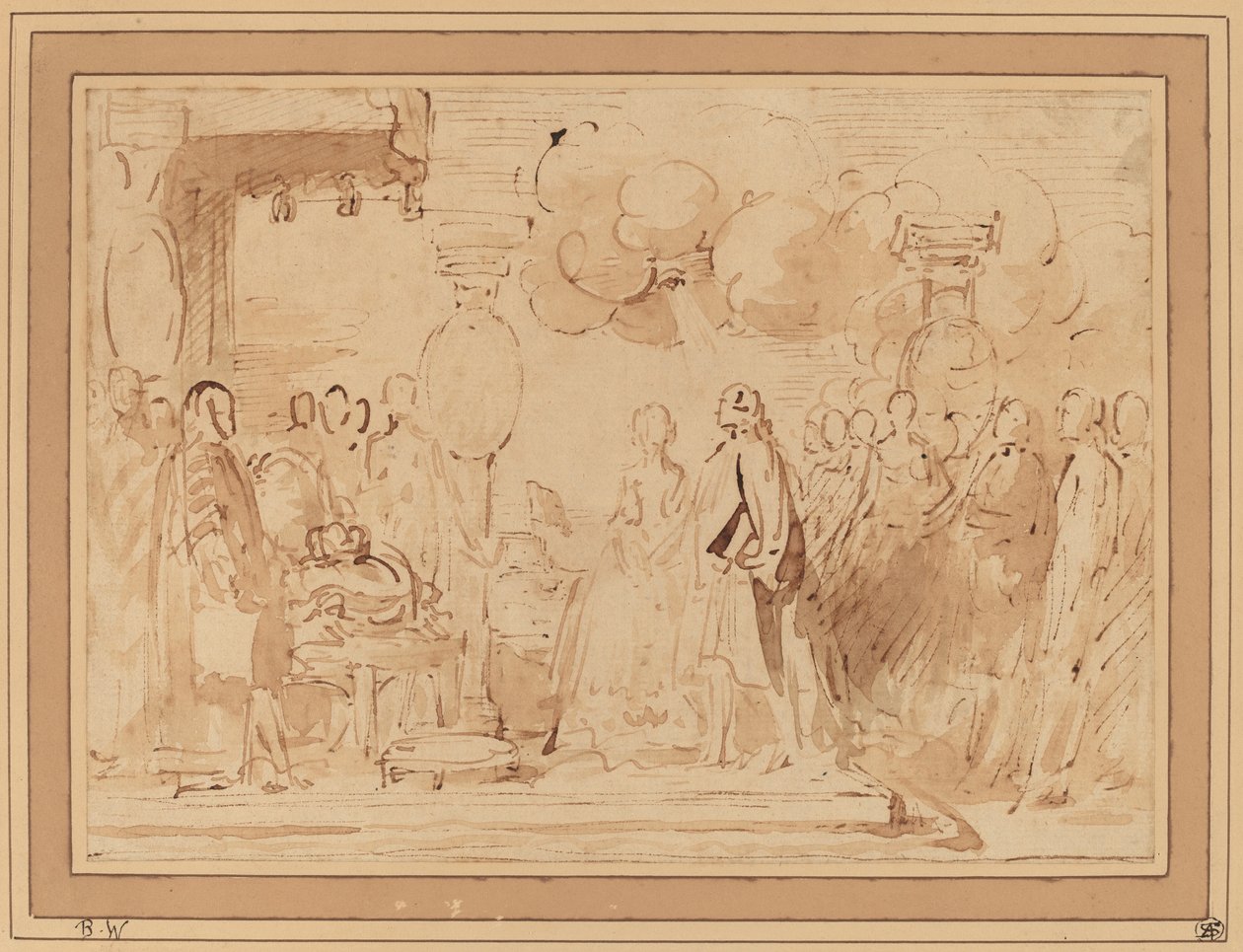 Jorge III retomando el poder real en 1789 de Benjamin West