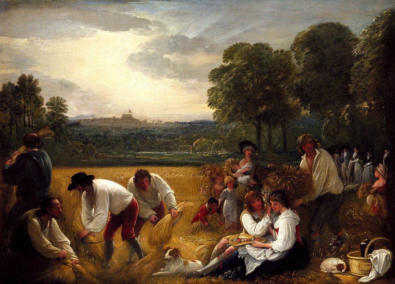 Cosecha en Windsor por Benjamin West, PRA de Benjamin West