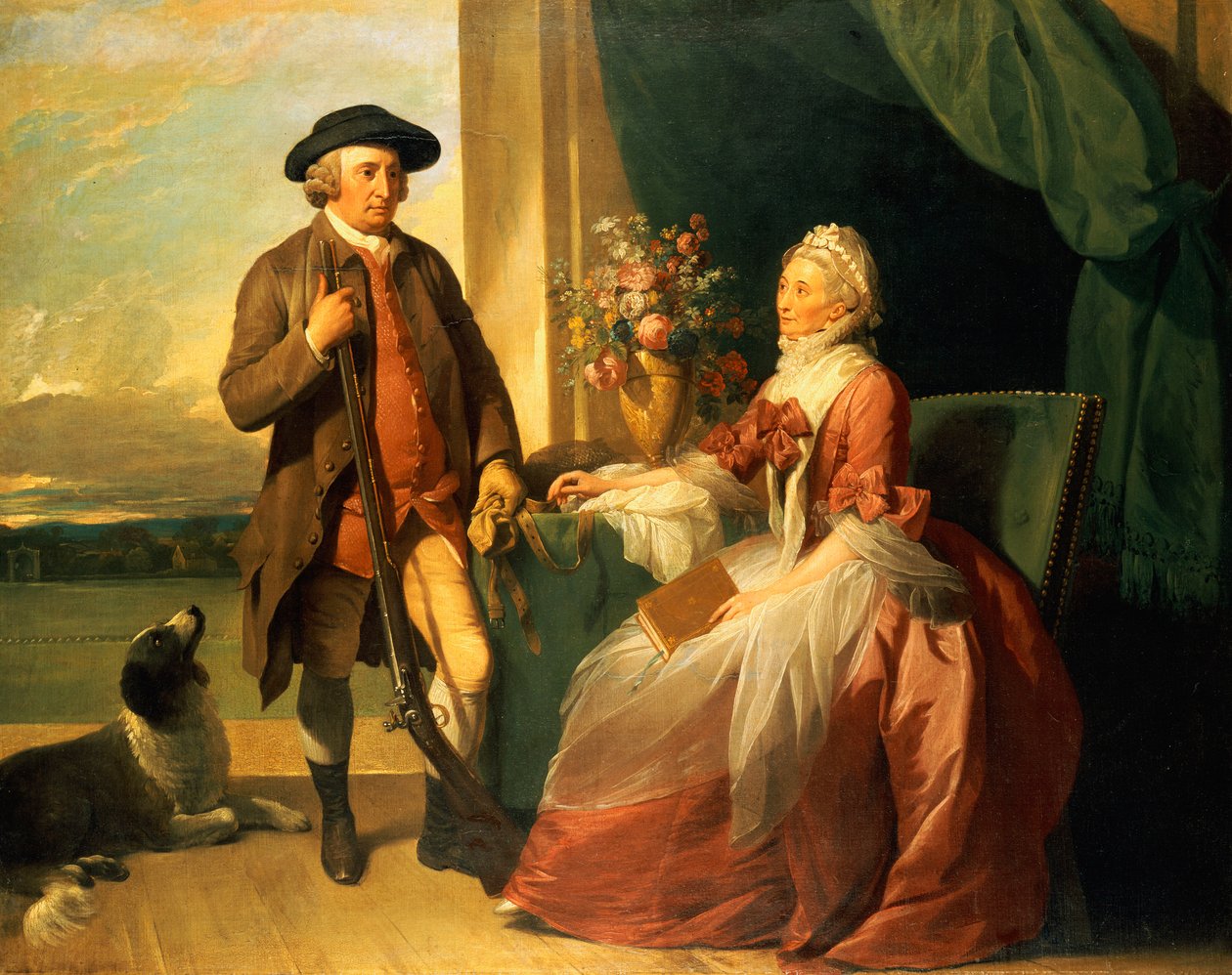 Sr. Robert Grafton y Sra. Mary Partridge Wells Grafton de Benjamin West