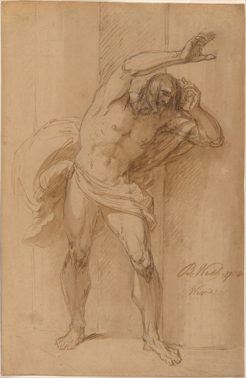 Estudio para «La crucifixión» de Benjamin West