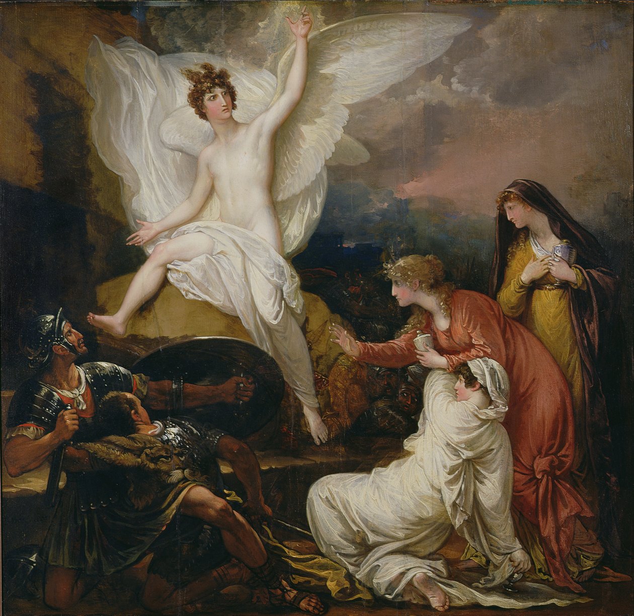 El ángel del Señor anunciando la resurrección, 1805 de Benjamin West