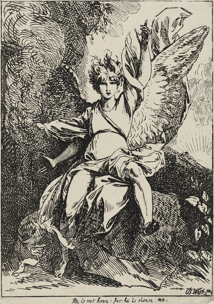 El ángel de la resurrección, 1801 de Benjamin West