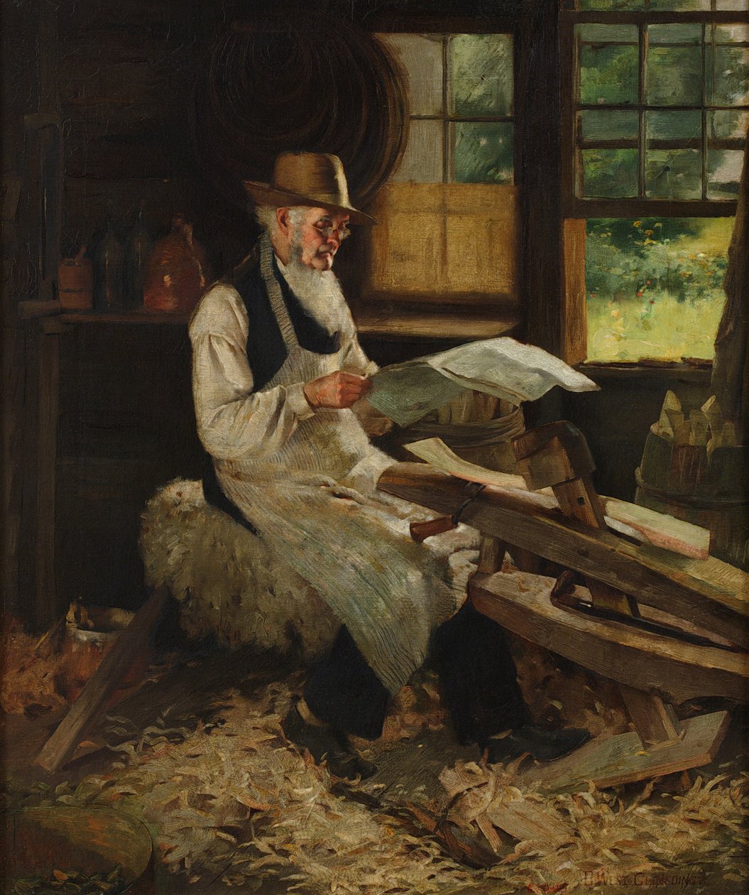 Un momento ocioso de Benjamin West Clinedinst