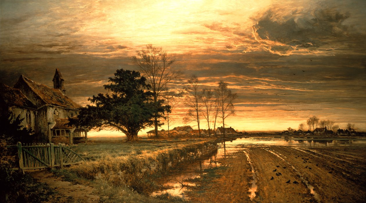 En la tarde será luz, 1882 de Benjamin Williams Leader