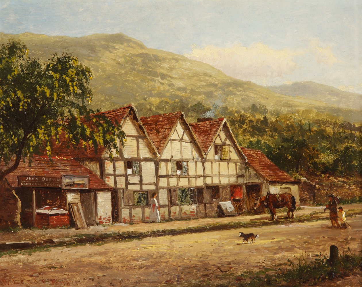 La vieja herrería, Great Malvern, 1871 de Benjamin Williams Leader