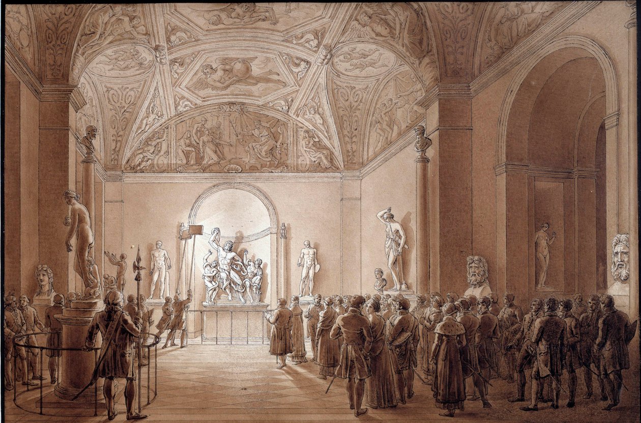 Visita de antorchas por el Emperador Napoleón I de Benjamin Zix