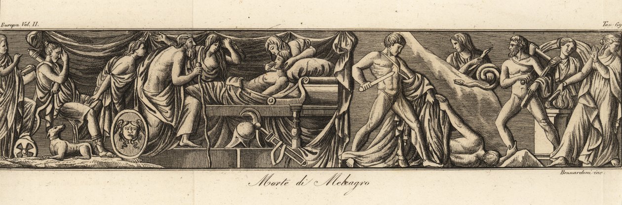 Muerte de Meleagro de Bennardoni Bennardoni