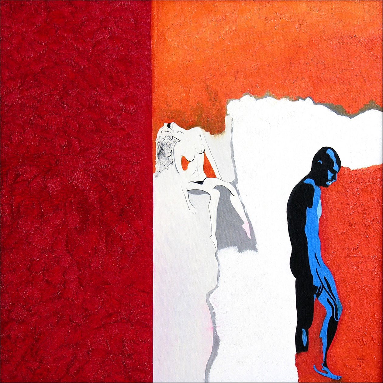 Fotógrafos americanos 6, 2000 (óleo sobre lienzo) de Benoit Erwann Boucherot