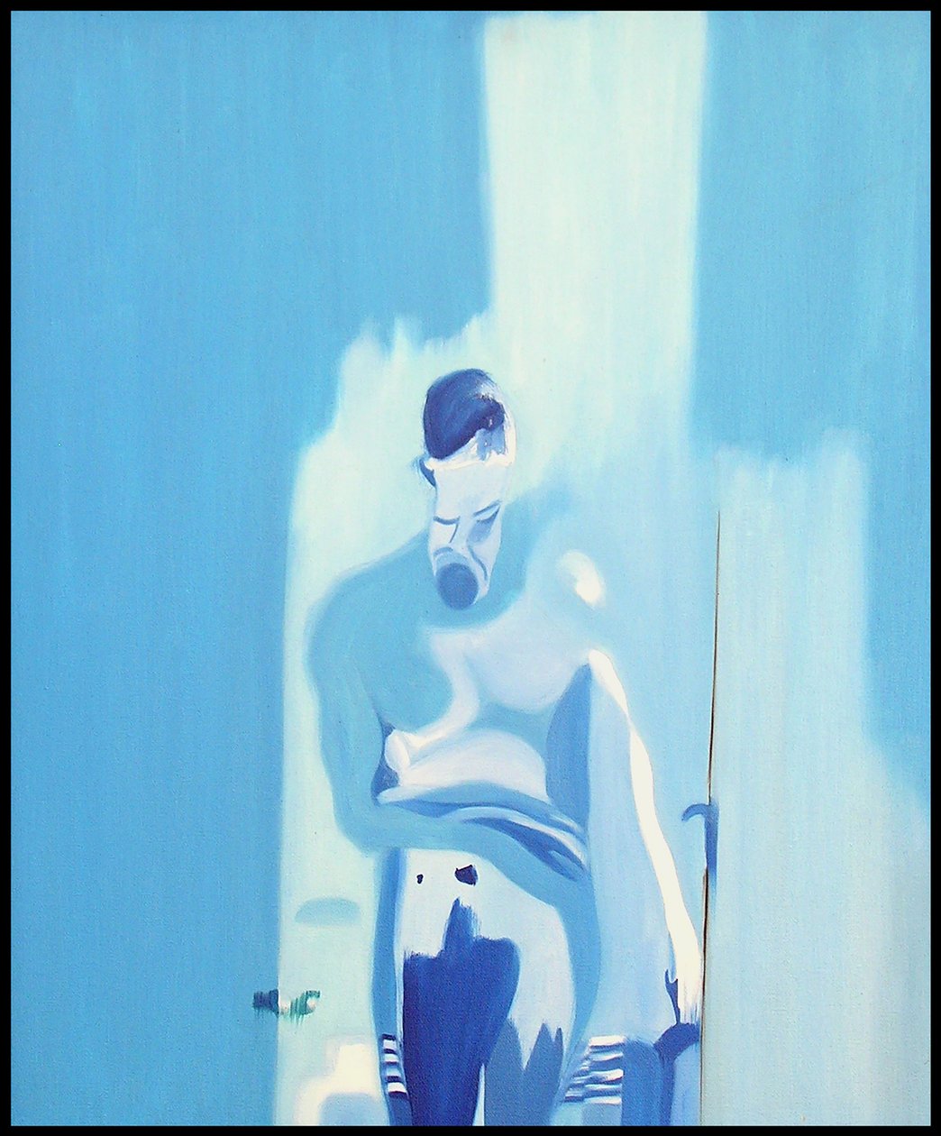 Homme idéal en contrejour surxposé, 2000 (óleo sobre lienzo) de Benoit Erwann Boucherot