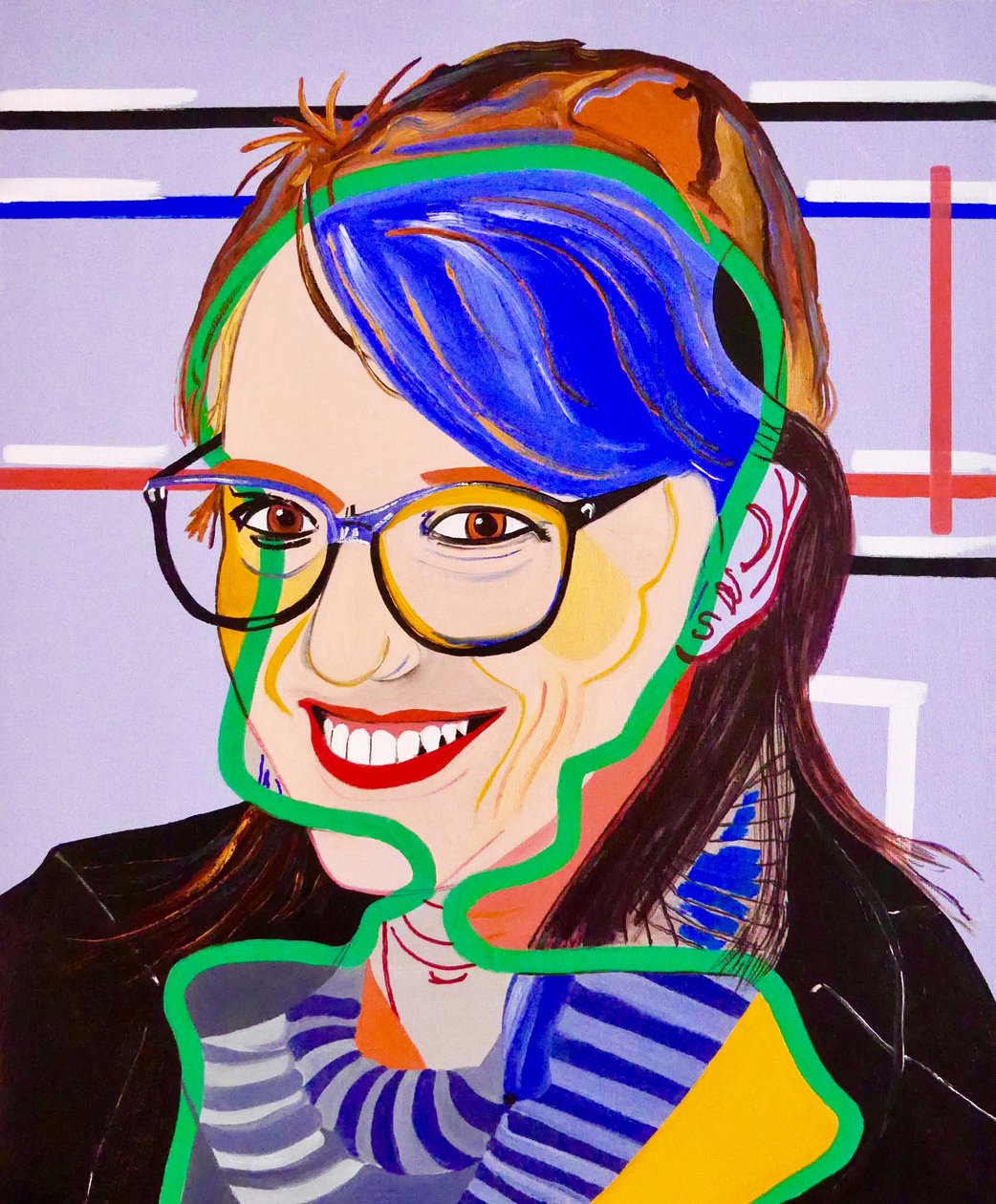 La nave de los locos : Evelyne, 2020 (óleo sobre lienzo) de Benoit Erwann Boucherot