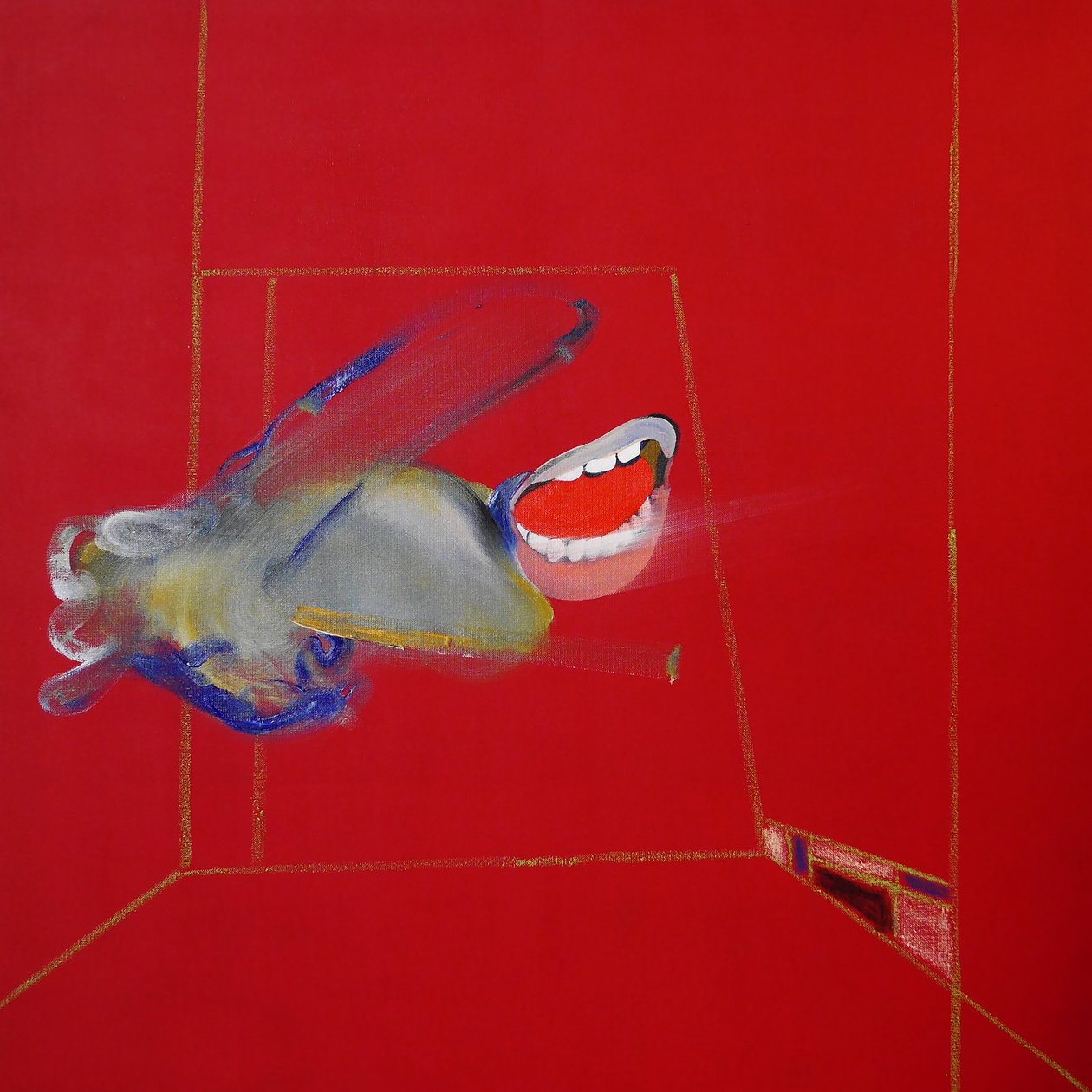 La colère, panel 1, 2016 (óleo y acrílico sobre lienzo) de Benoit Erwann Boucherot
