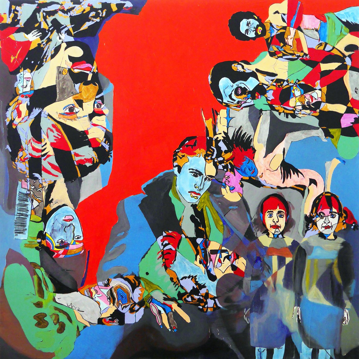 Marlon, Steve, Diane et les autres, 2017 (óleo y acrílico sobre lienzo) de Benoit Erwann Boucherot
