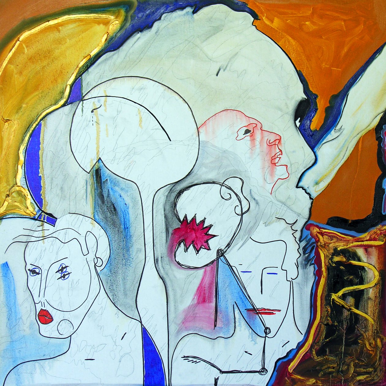 Michael Ackerman, 2001 (óleo sobre lienzo) de Benoit Erwann Boucherot