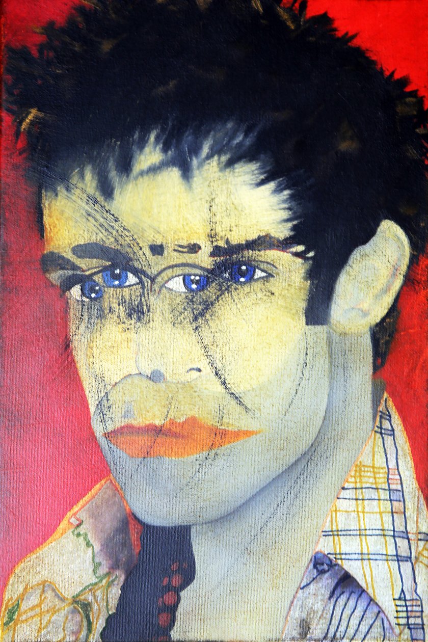 Morgan y yo 1, 2015 (óleo sobre lienzo impreso) de Benoit Erwann Boucherot