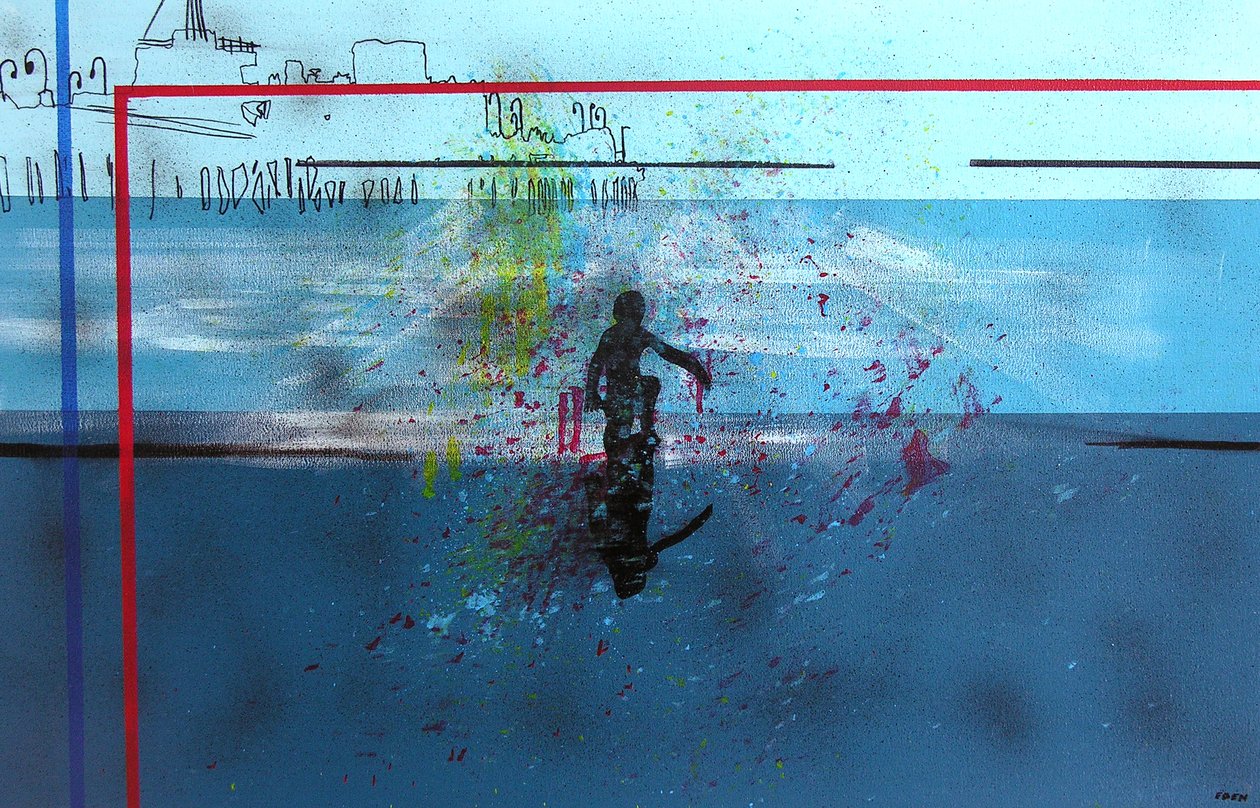 No Bollywood at Hollywood, 2003 (óleo sobre lienzo) de Benoit Erwann Boucherot