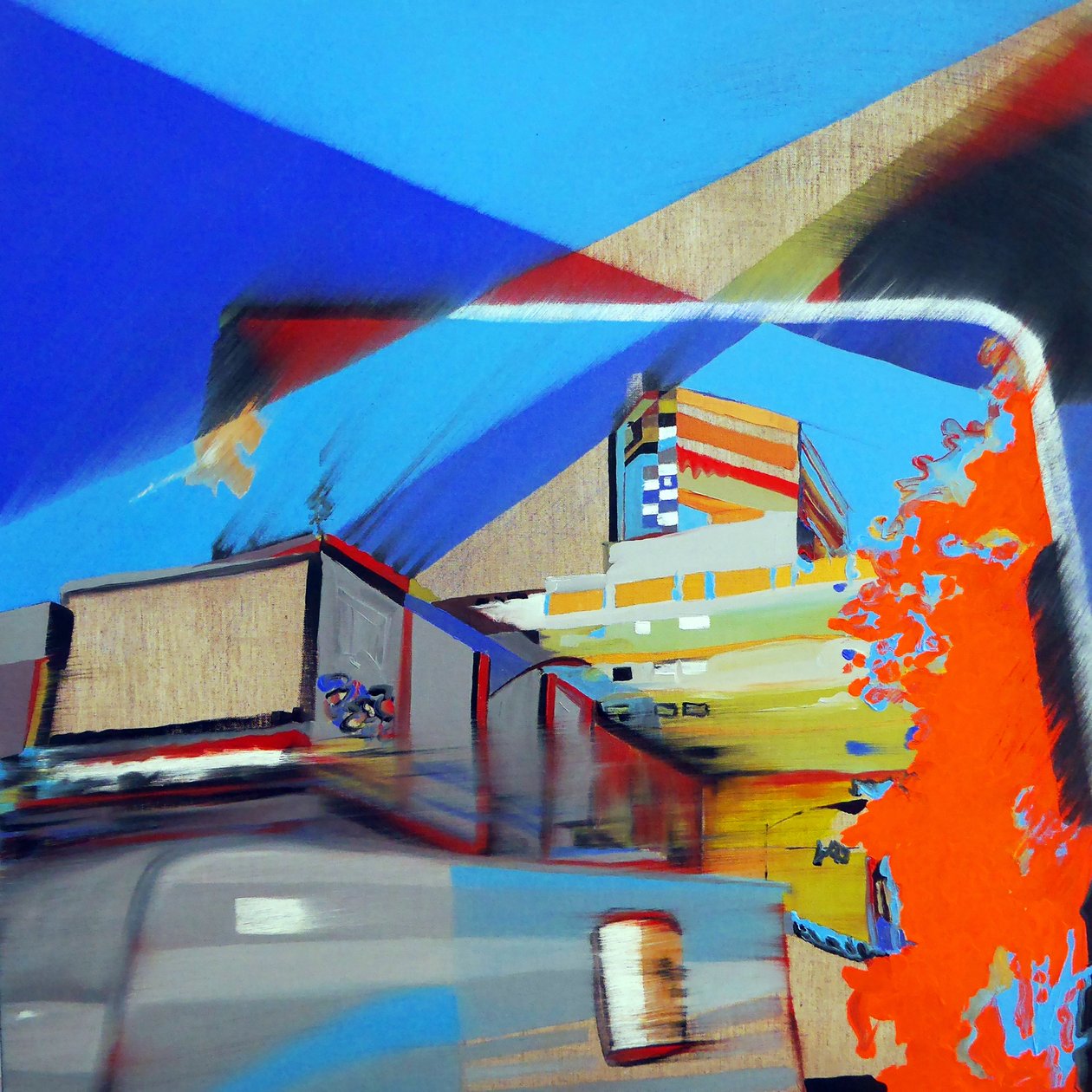 Overlandscape : México 2, 2016 (óleo sobre lienzo) de Benoit Erwann Boucherot