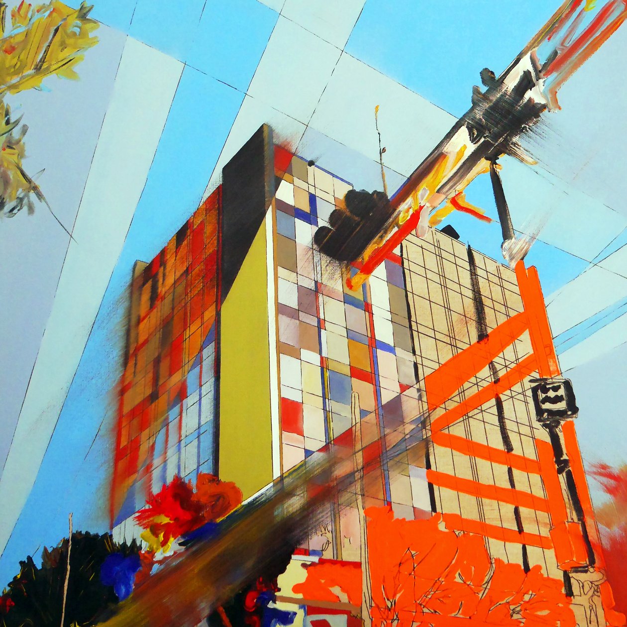 Overlandscape : México 3, 2016 (óleo sobre lienzo) de Benoit Erwann Boucherot