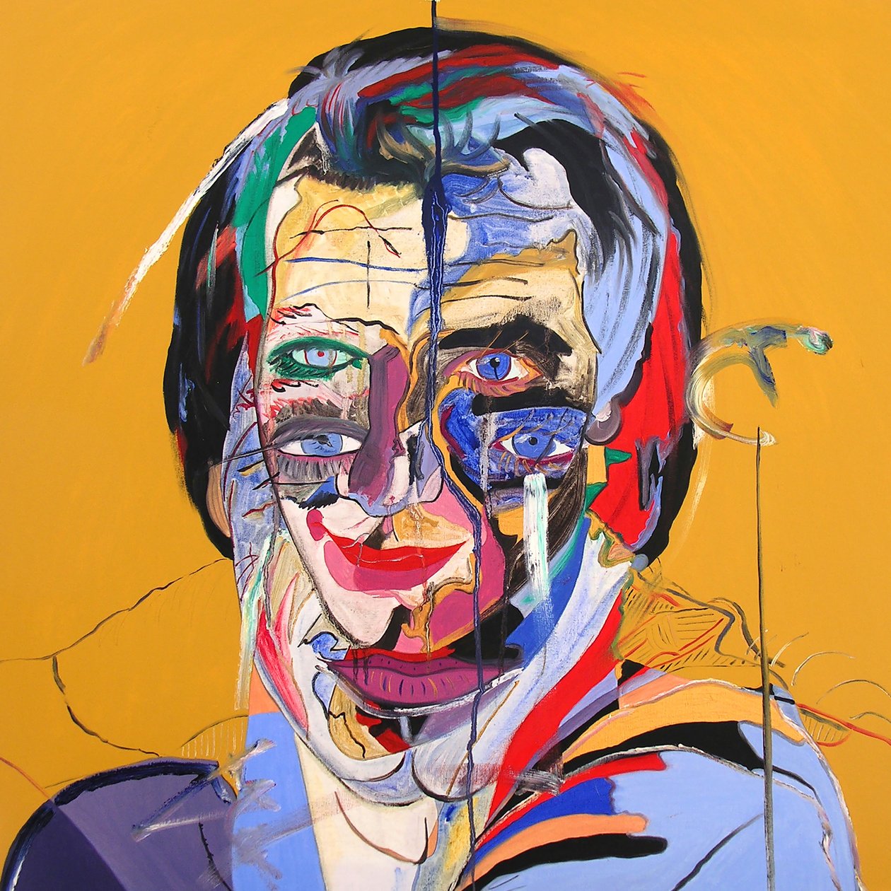 Sébastien bleu, 2000 (óleo sobre lienzo) de Benoit Erwann Boucherot