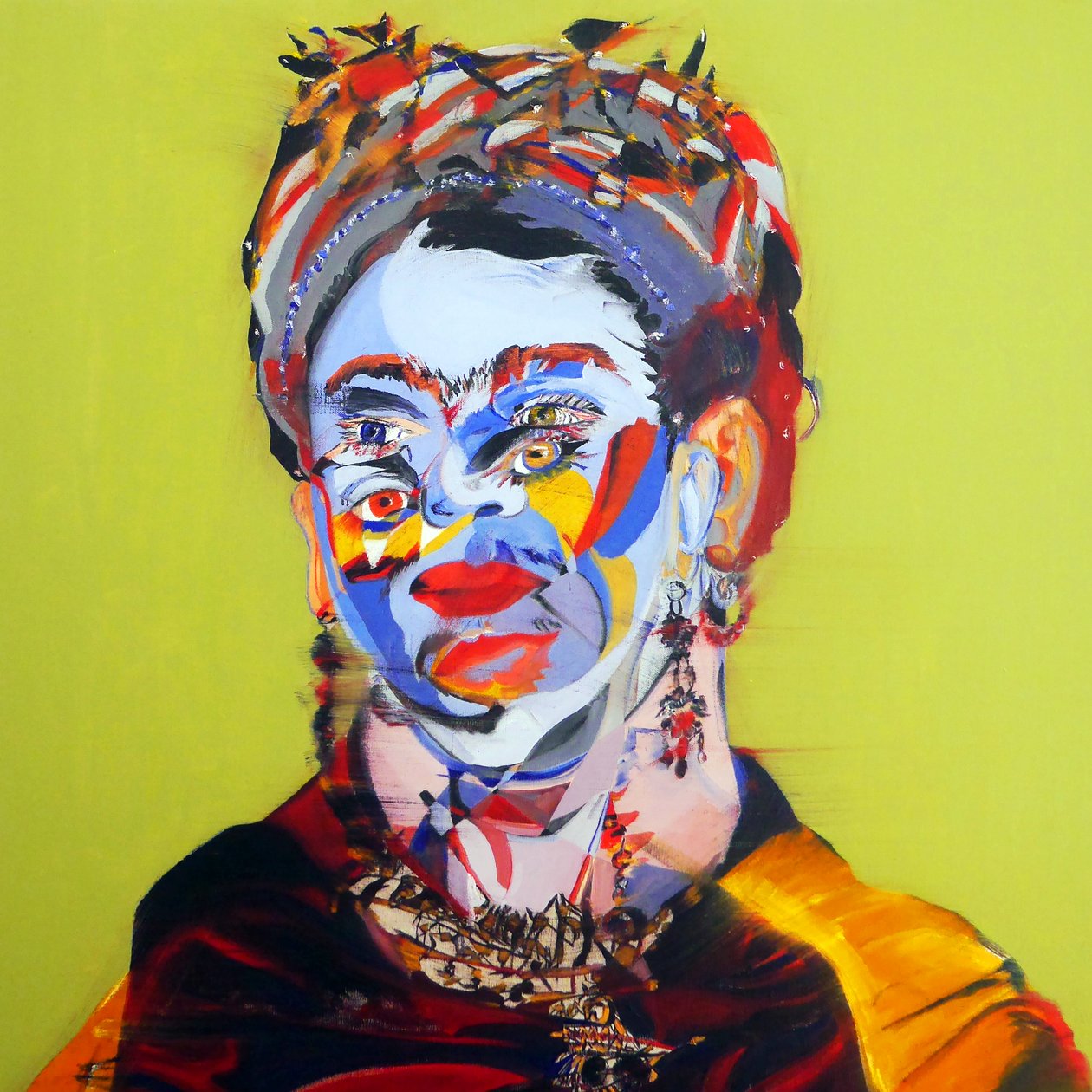 Surportrait : Frida Kahlo, 2018 (óleo sobre lienzo) de Benoit Erwann Boucherot