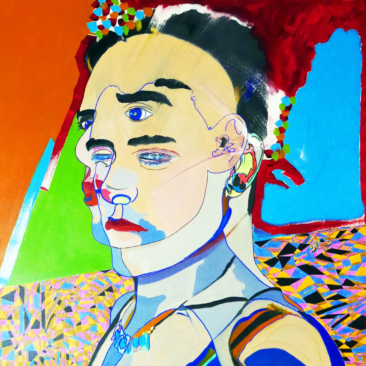 Surportrait : Juan Pablo Salazar perez, 2017 (óleo sobre lienzo) de Benoit Erwann Boucherot
