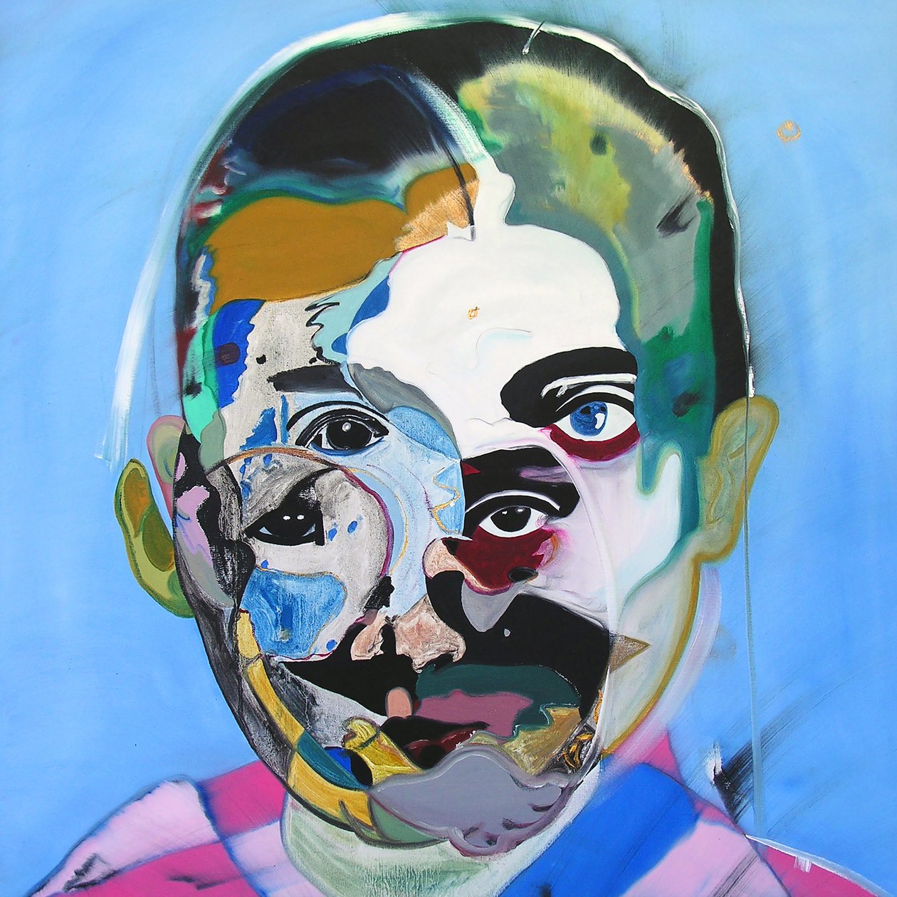 Surportrait: Marguerite Duras, 2003 (óleo sobre lienzo) de Benoit Erwann Boucherot