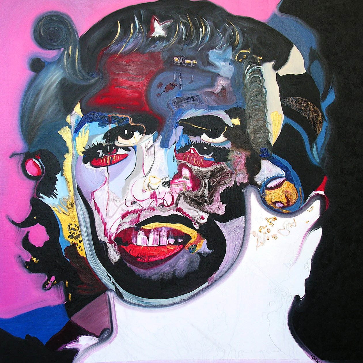 Retrato : Marilyn Monroe  Che Guevara, 2003 (óleo sobre lienzo) de Benoit Erwann Boucherot