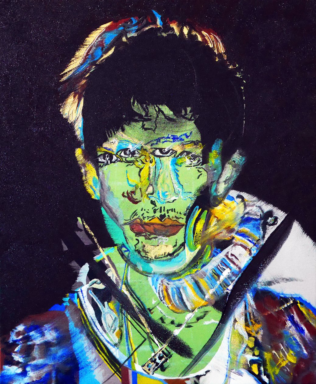 Surportrait : Raphael Ho Tsong Fang, 2015 (óleo sobre lienzo) de Benoit Erwann Boucherot