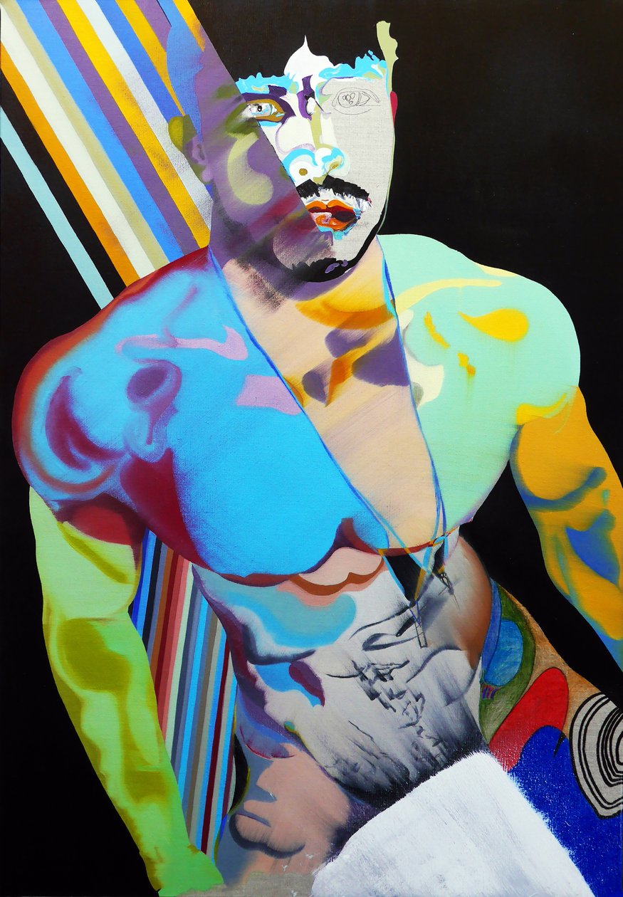 Surportrait: Theseus, act 3, 2020 (óleo sobre lienzo) de Benoit Erwann Boucherot
