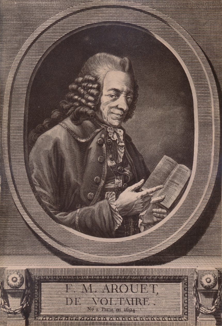 Voltaire, escritor y filósofo francés, siglo XVIII 1894 de Benoit Louis Henriquez