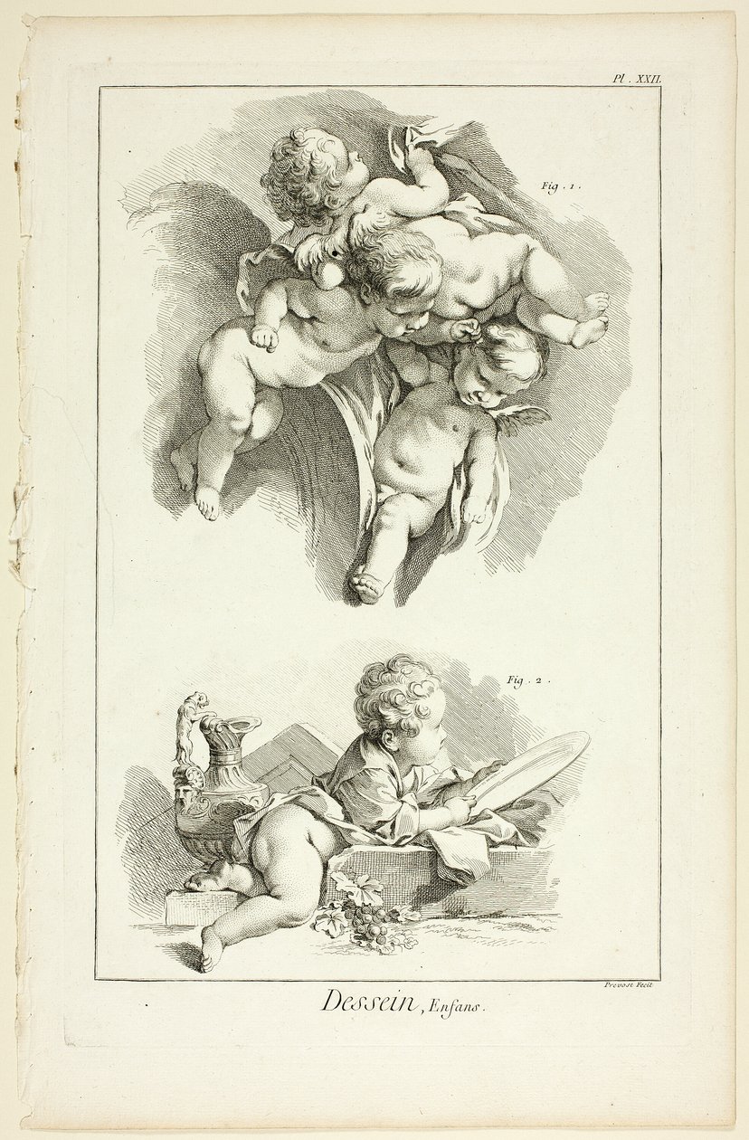 Diseño: Niños, de Encyclopédie de Benoit Louis Prevost