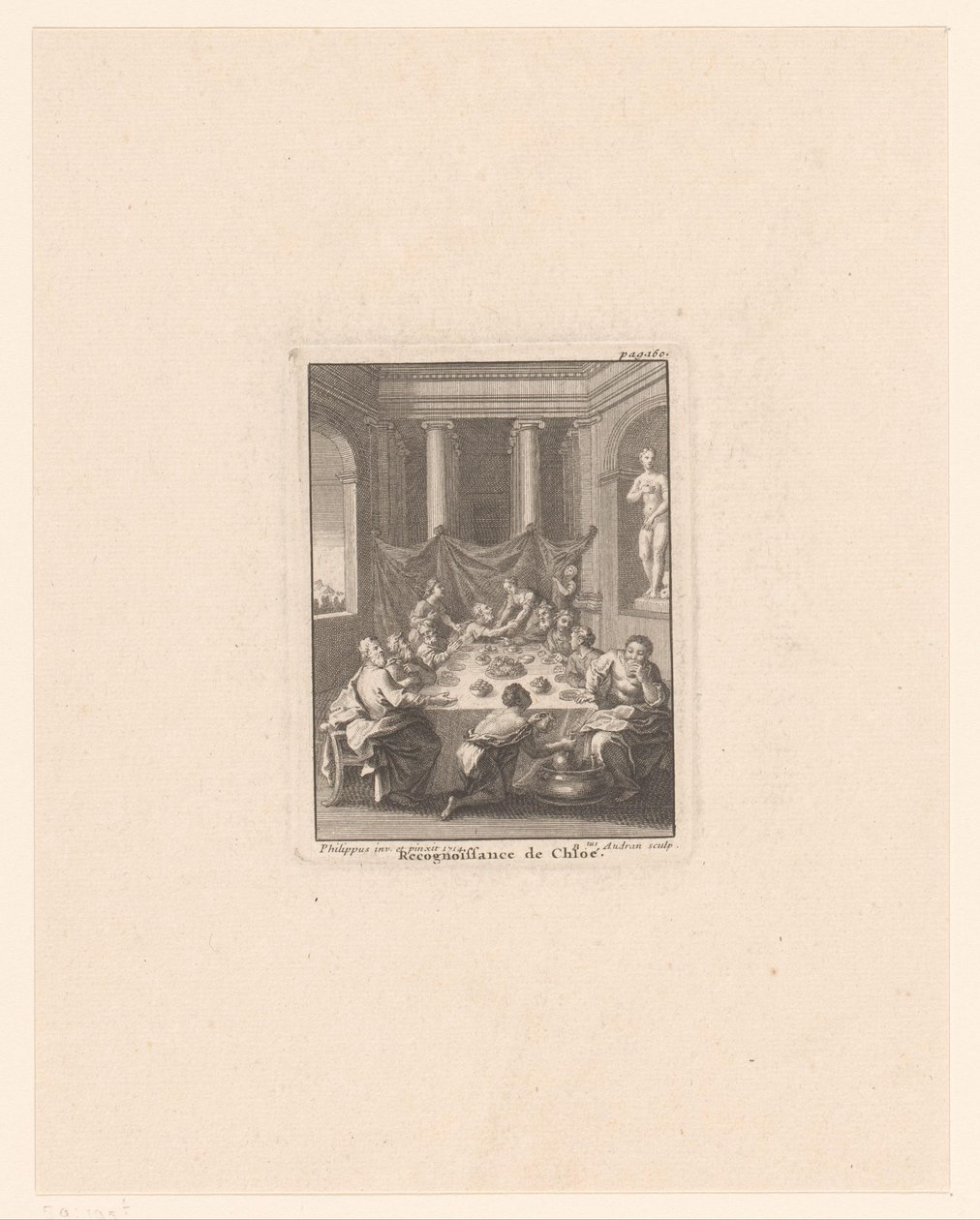 Herkenning van Chloë
Recogida de Chloé (título en el objeto) de Benoît Audran (I)