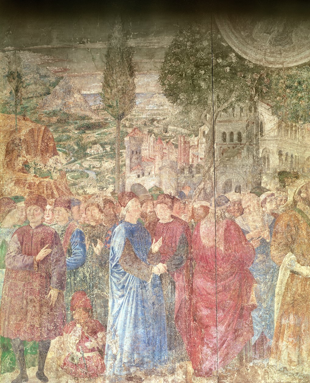La construcción de la Torre de Babel (detalle) de Benozzo di Lese di Sandro Gozzoli