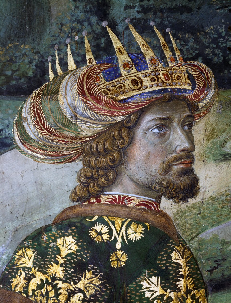 Baltasar, supuesto retrato de Juan VIII Paleólogo, (detalle) de Benozzo di Lese di Sandro Gozzoli