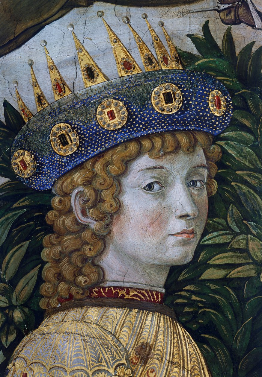 Gaspar, supuesto retrato de Lorenzo el Magnífico, (detalle) de la Procesión de los Magos de Benozzo di Lese di Sandro Gozzoli