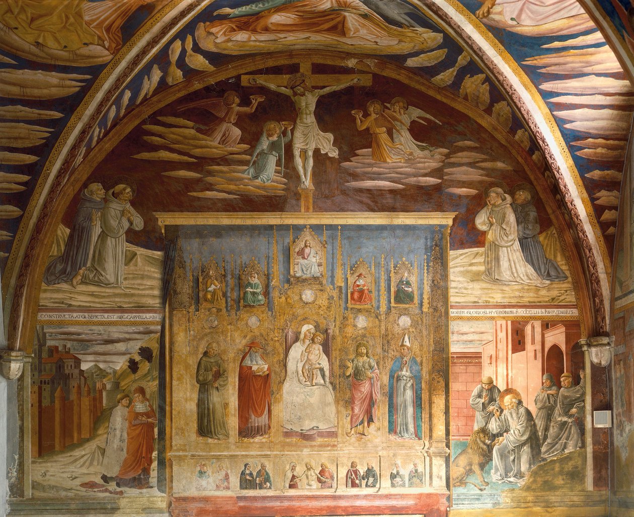 Ciclo de frescos que representan la vida de Cristo y San Jerónimo de Benozzo di Lese di Sandro Gozzoli