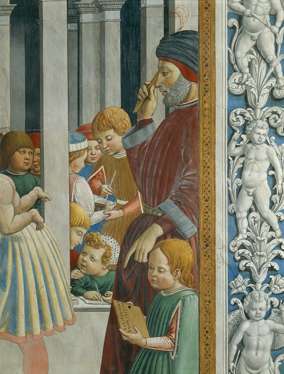 Historias de San Agustín: Maestro y alumnos de Benozzo di Lese di Sandro Gozzoli