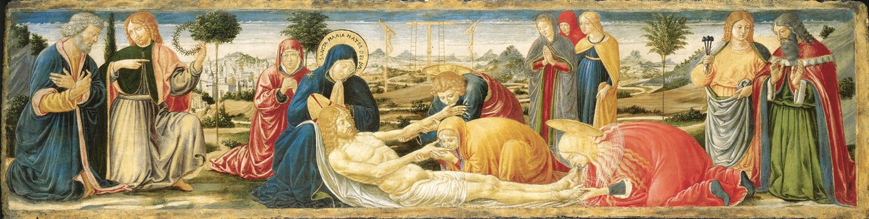 La lamentación sobre Cristo muerto de Benozzo di Lese di Sandro Gozzoli