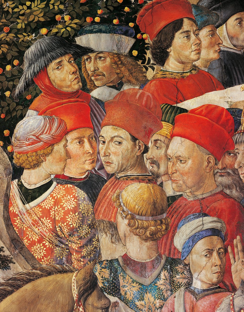 La cabalgata de los Reyes Magos de Benozzo di Lese di Sandro Gozzoli
