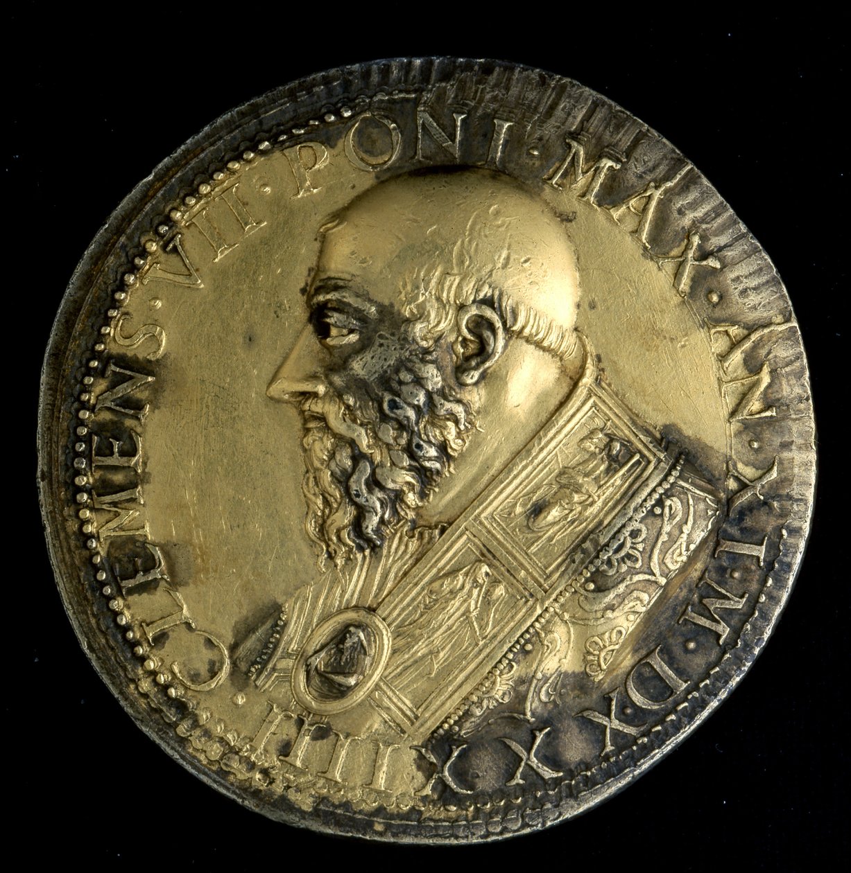 Medallón con el Retrato del Papa Clemente VII de Benvenuto Cellini