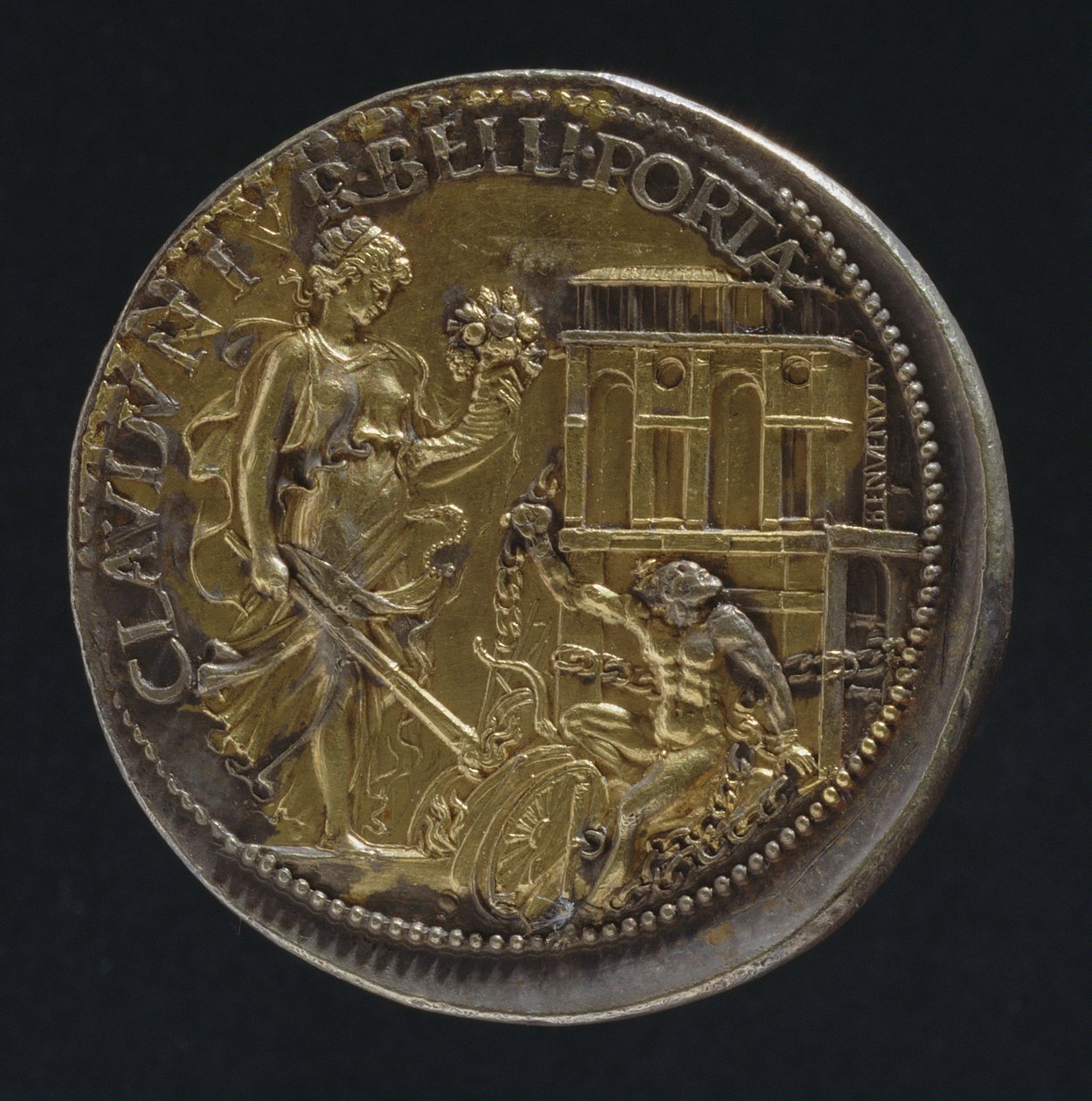 Medalla que representa una figura alegórica, 1533 (reverso de 18062) de Benvenuto Cellini