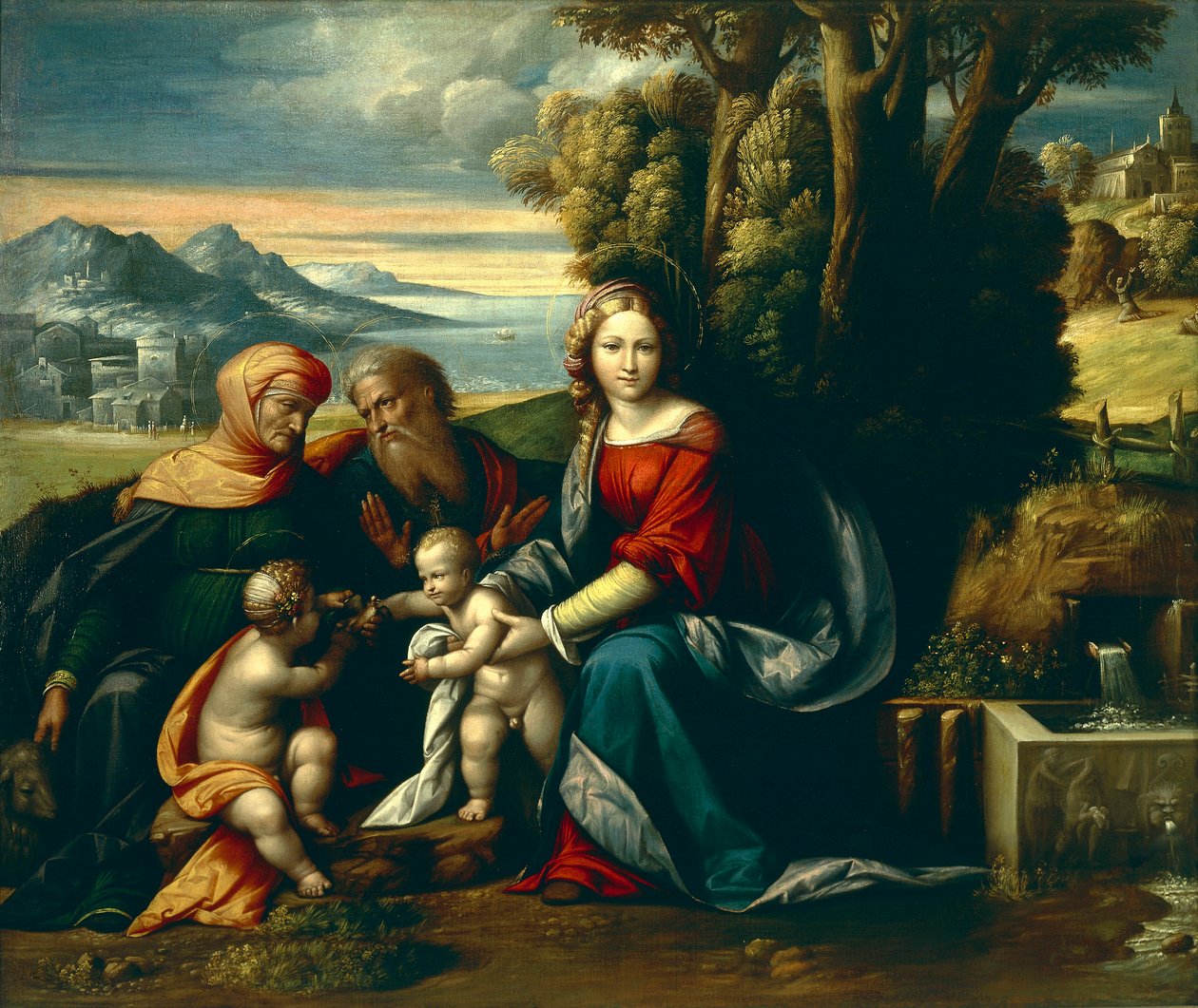 Santa Conversación de Benvenuto Tisi da Garofalo