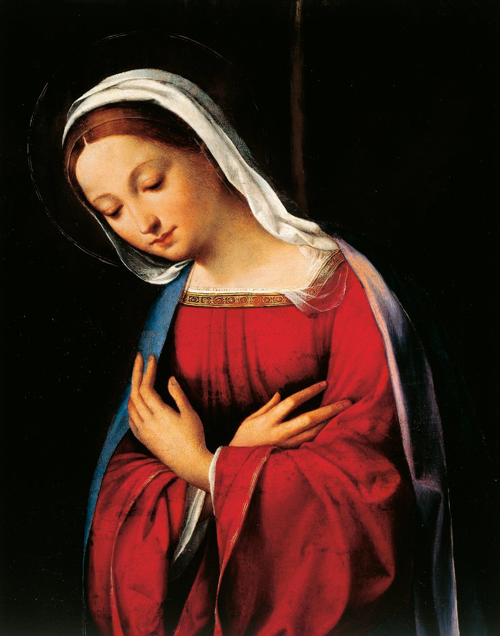 Madonna (detalle) de Benvenuto Tisi da Garofalo